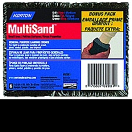 Tool Time 2081 4 x 2.75 x 1 in. Fine & Medium Multi Sand Sponge- Pack - 6 TO3577476